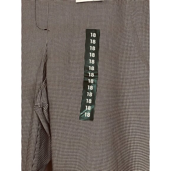 Rafaella Stretch Capri Pants Womens Size 18 Black White Elastic Waist High Waist - Picture 4 of 7